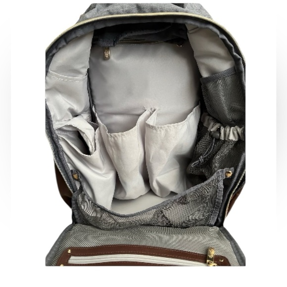 ITZY RITZY Heather Grey Boss Backpack Diaper Bag main image 11